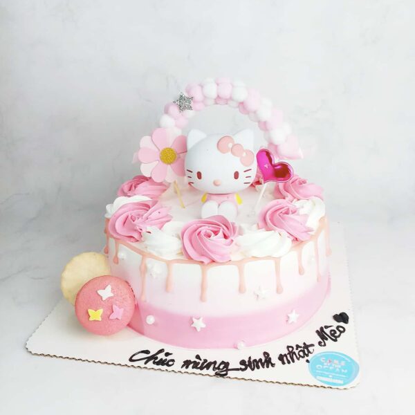 Bánh gato sinh nhật Hello Kitty mèo đẹp lung linh tươi sáng 5739 - Bánh  sinh nhật, kỷ niệm