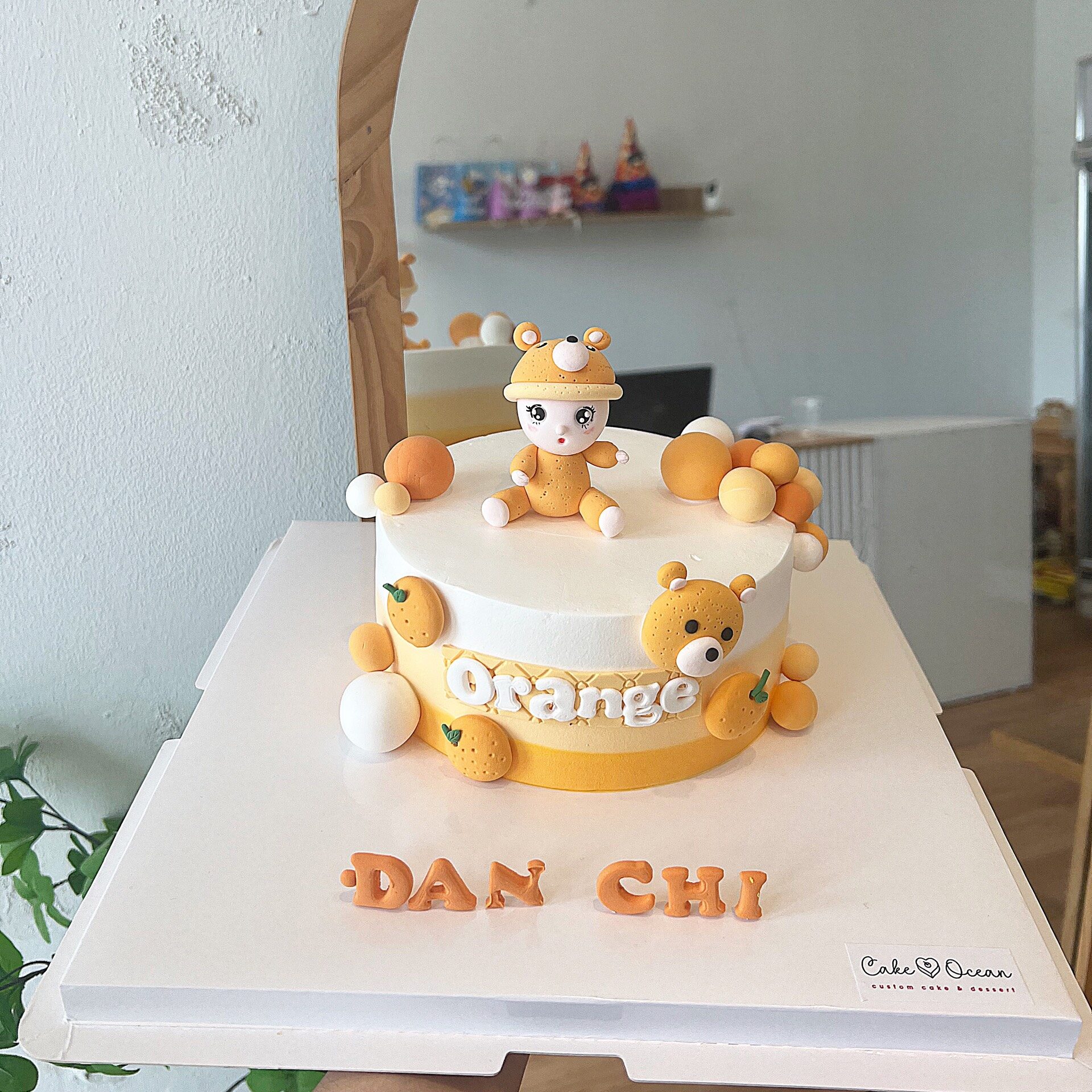 Bánh kem - fondant thôi nôi bé gái tuổi tuất - Tiệm Bánh Mon Chéri | Bánh  kem dễ thương