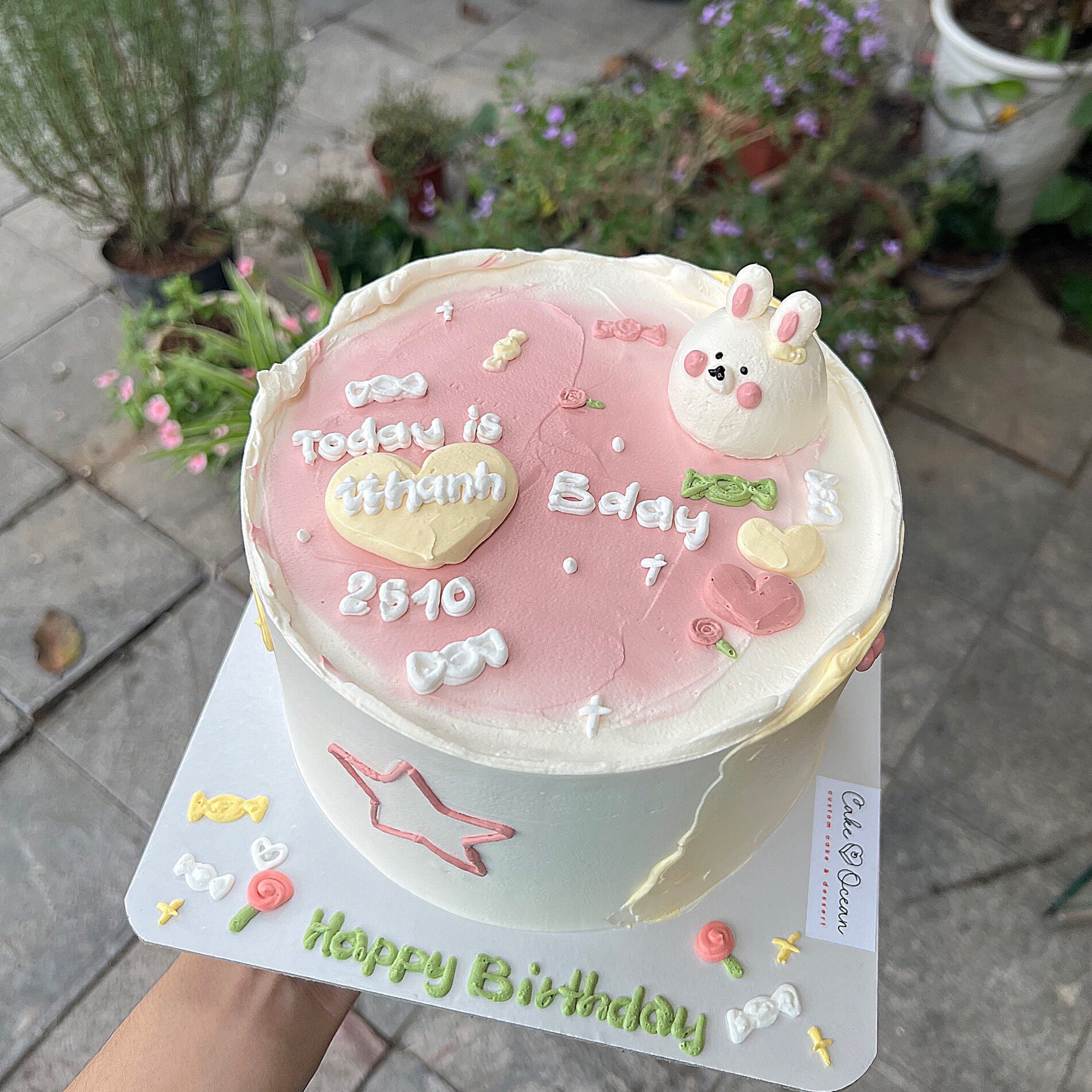 Bánh sinh nhật vẽ hình các con vật trong vườn thú dễ thương (Mẫu 47691) -  FRIENDSHIP CAKES & GIFT